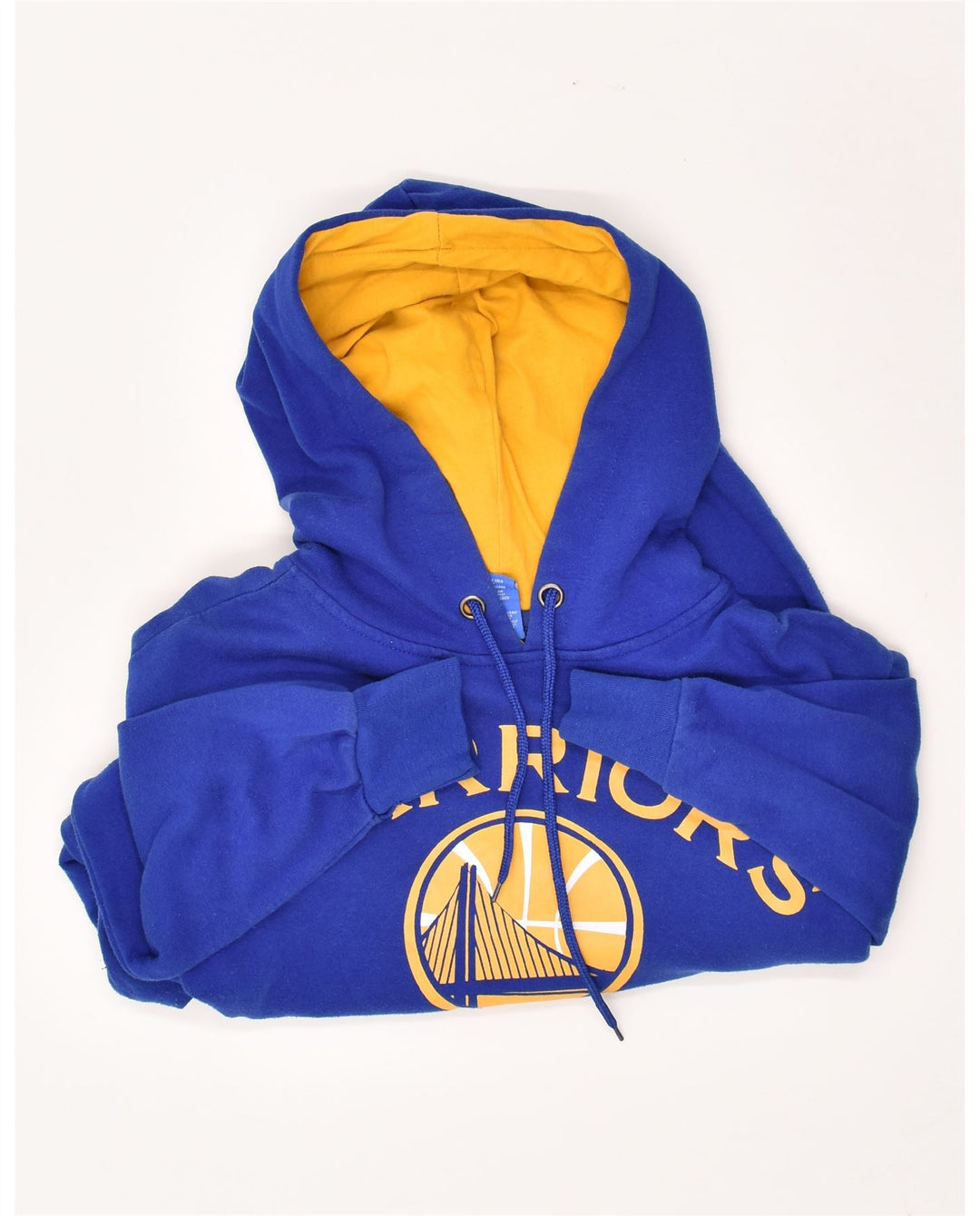 VINTAGE Mens Graphic Hoodie Jumper Medium Blue Cotton Vintage Vintage and Second-Hand Vintage from Messina Hembry 