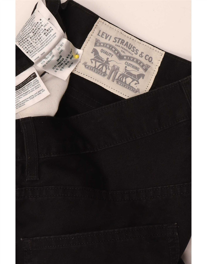 Levi's Mens Slim Chino Trousers W29 L30 Black Cotton