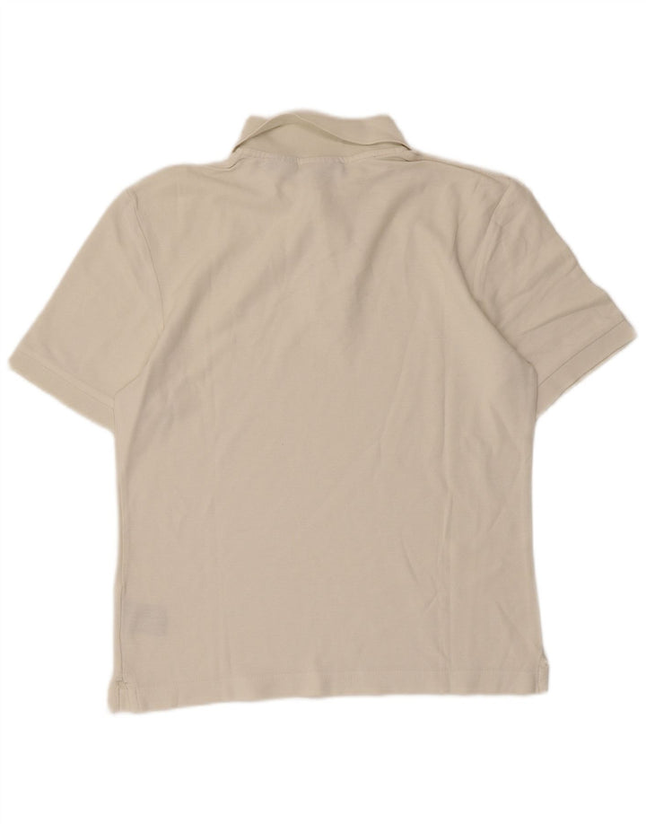 FILA Mens Polo Shirt Small Off White