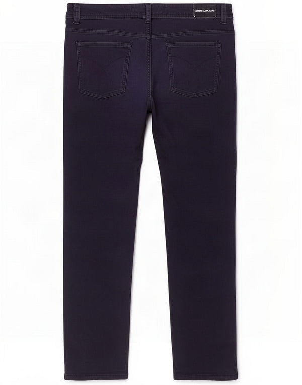 Calvin Klein Womens Straight Jeans US 12 Large W34 L28 Navy Blue Cotton