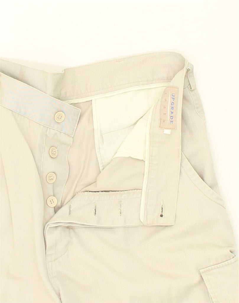 VINTAGE Womens Straight Cargo Trousers W34 L32  Beige Cotton | Vintage Vintage | Thrift | Second-Hand Vintage | Used Clothing | Messina Hembry 