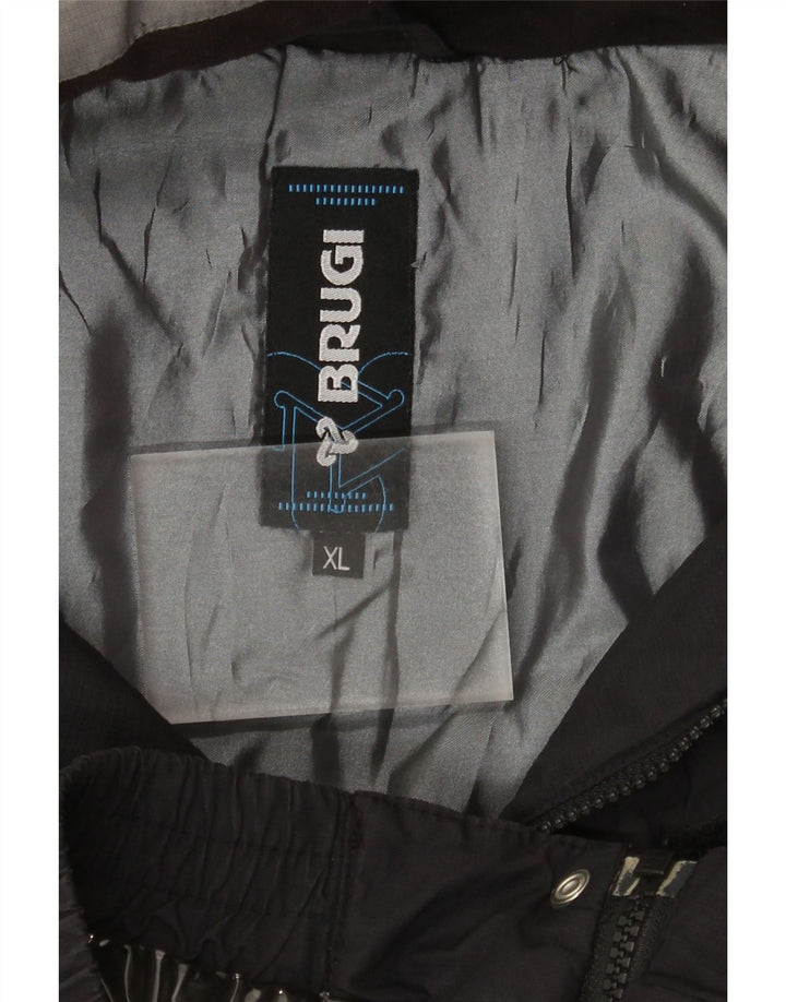 Brugi Mens Ski Jacket XL Black Colourblock