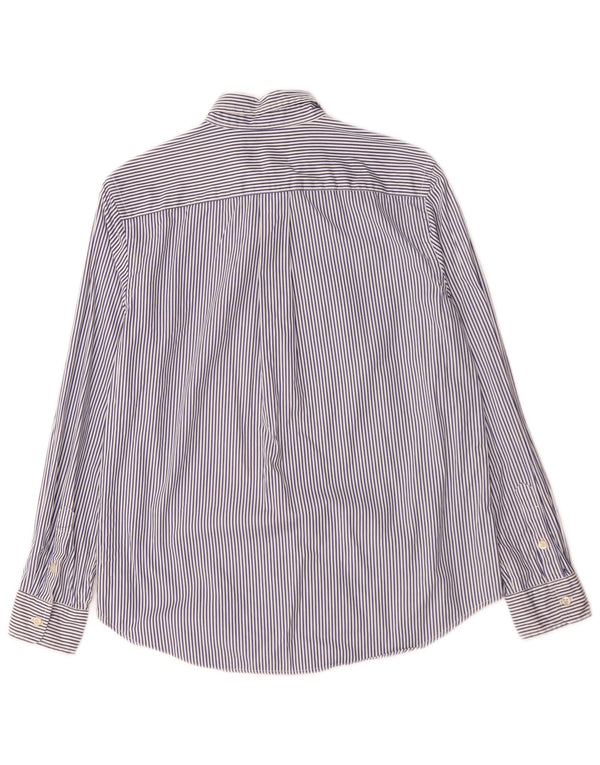 Ralph Lauren Boys Shirt 14-15 Years Large Blue Pinstripe Cotton