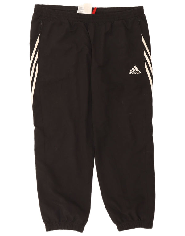 Adidas Mens Tracksuit Trousers Joggers 2XL Black Polyester