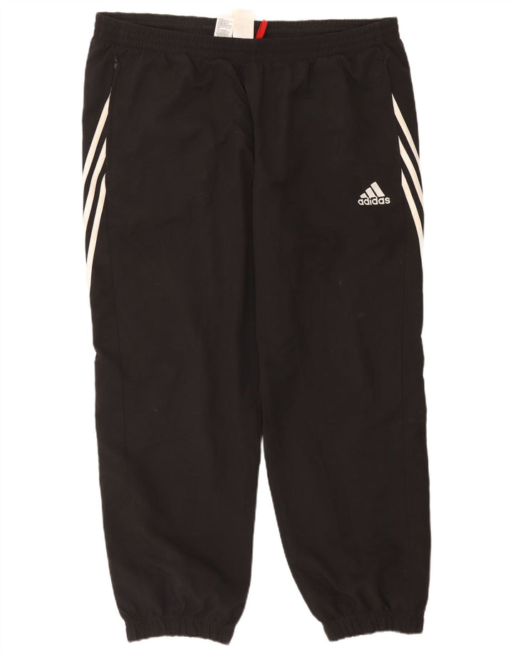 Adidas Mens Tracksuit Trousers Joggers 2XL Black Polyester