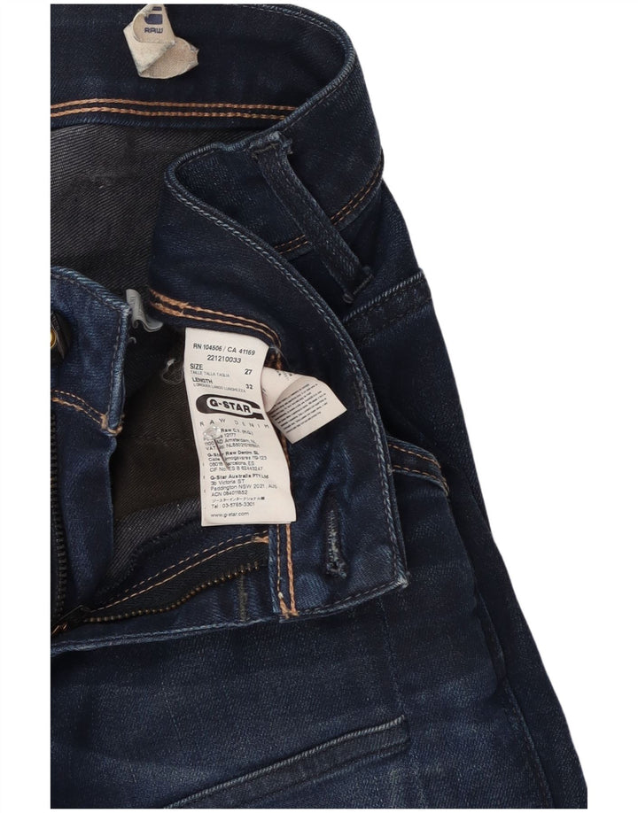 G-Star Womens Slim Jeans W27 L32 Navy Blue Cotton