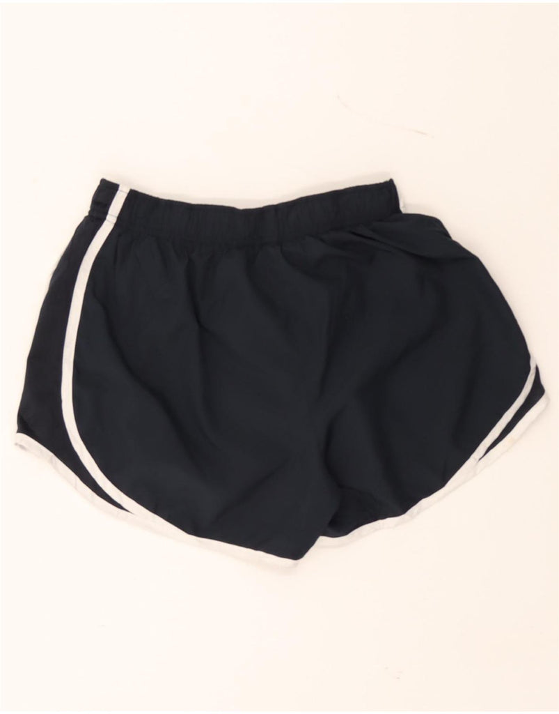NIKE Womens Dri Fit Sport Shorts UK 8 Small Navy Blue Vintage Nike and Second-Hand Nike from Messina Hembry 