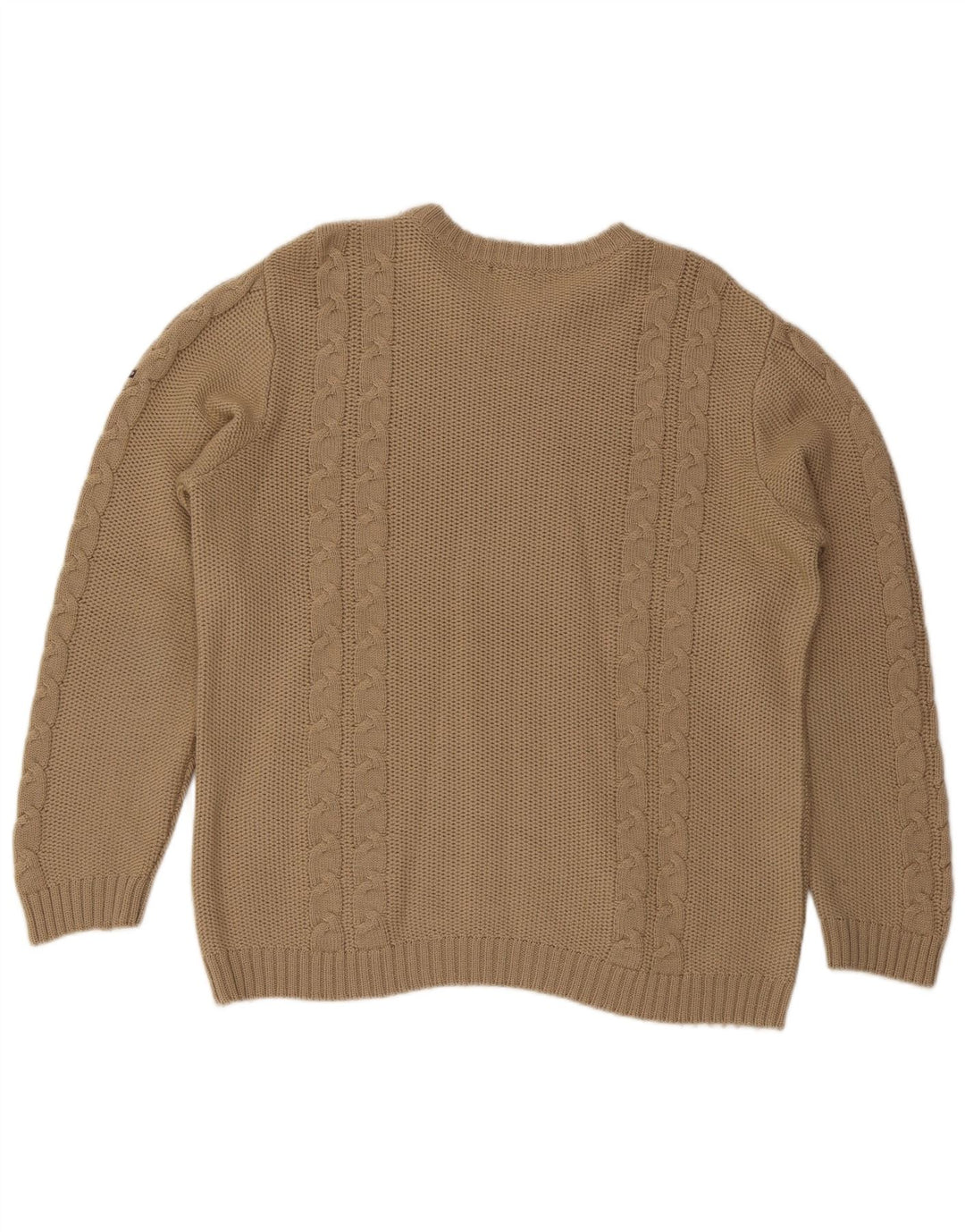 Canadiens Mens Boat Neck Jumper Sweater XL Beige Wool