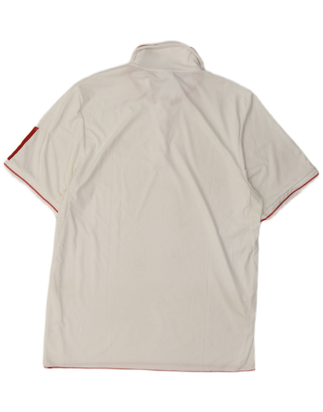Adidas Mens Polo Shirt Medium White Polyester