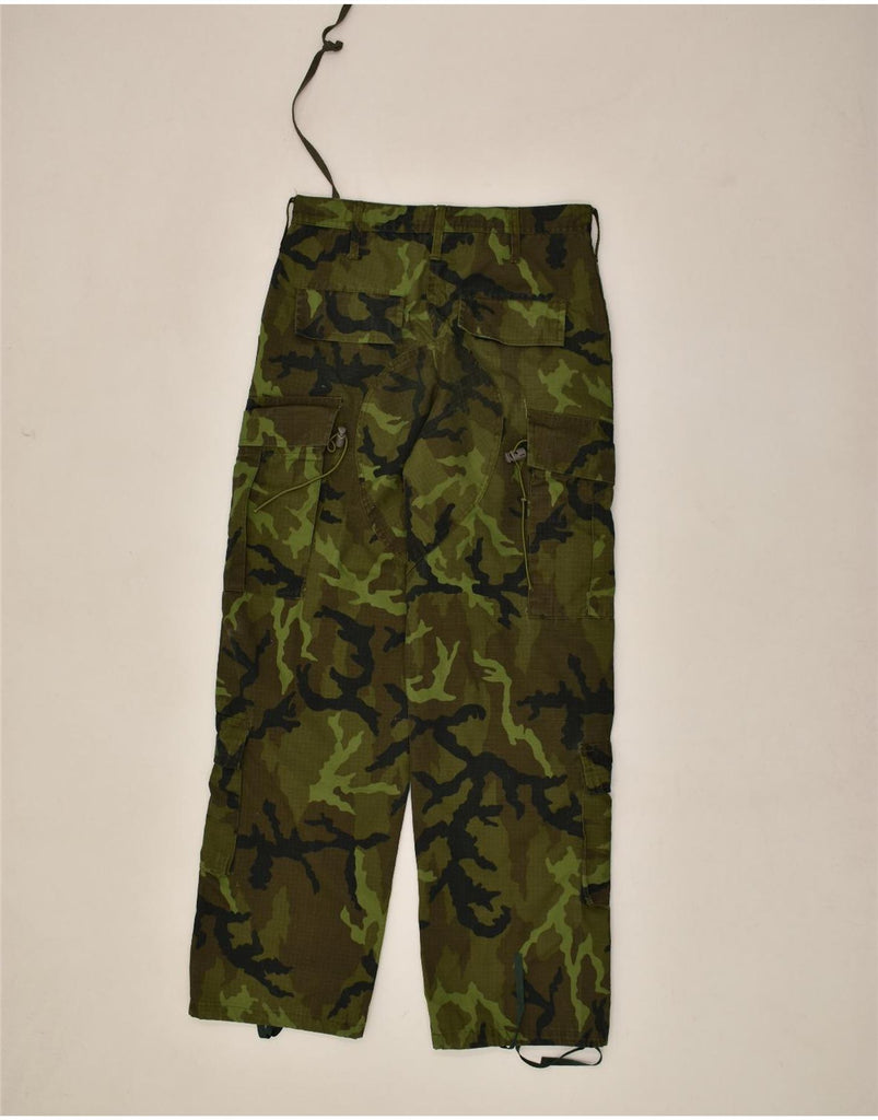 VINTAGE Mens Straight Cargo Trousers W30 L31 Green Camouflage | Vintage Vintage | Thrift | Second-Hand Vintage | Used Clothing | Messina Hembry 
