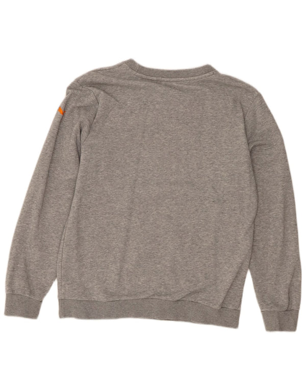 Puma Mens Graphic Sweatshirt Jumper Small Grey Flecked Cotton
