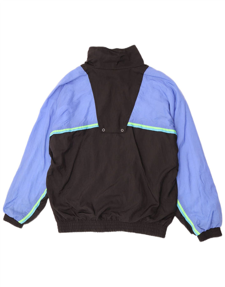 Lotto Mens Graphic Tracksuit Top Jacket Medium Blue Colourblock Nylon