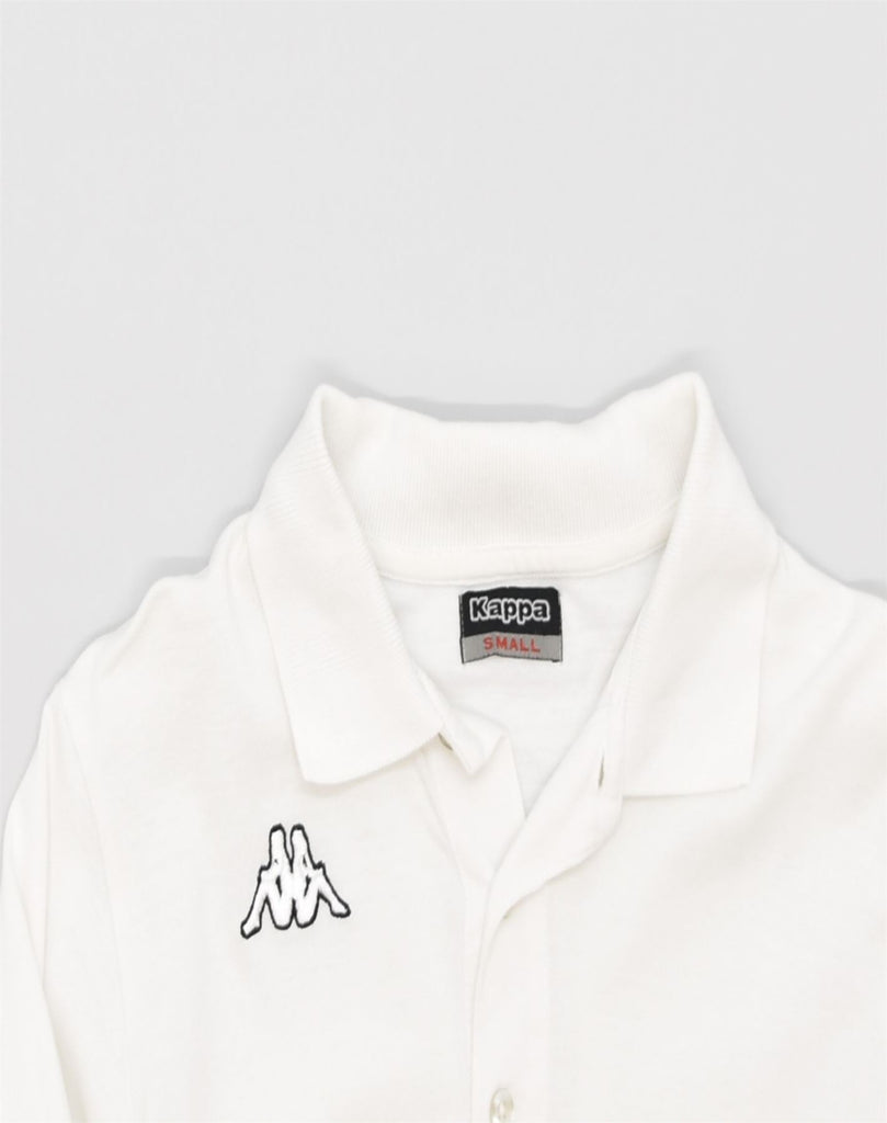 KAPPA Mens Polo Shirt Small White Cotton | Vintage | Thrift | Second-Hand | Used Clothing | Messina Hembry 