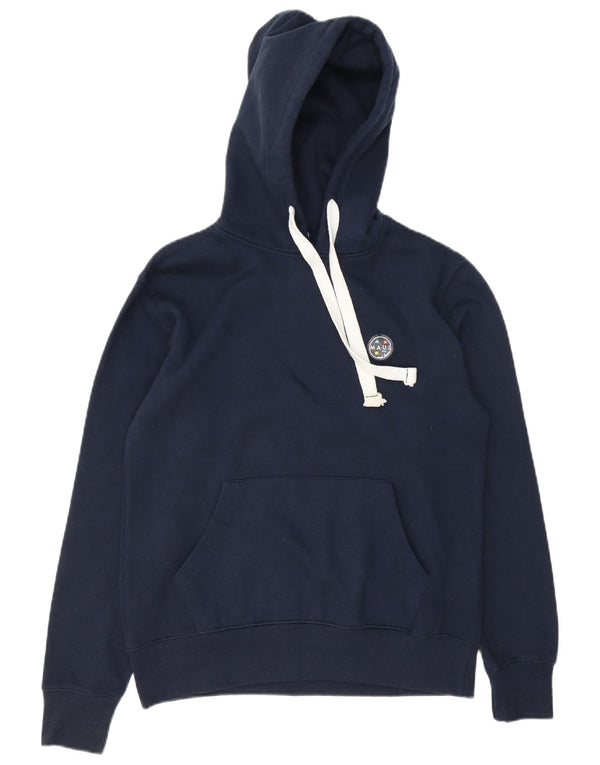 Maui and Sons Mens Graphic Hoodie Jumper Small Navy Blue Cotton