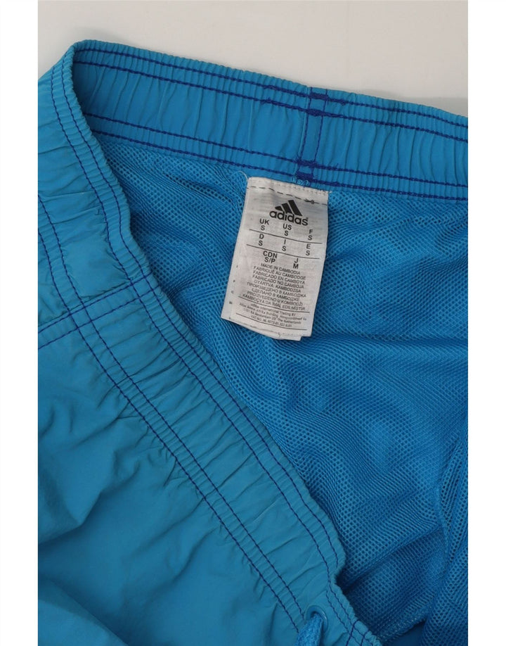 Adidas Mens Swimming Shorts Small  Blue Polyester