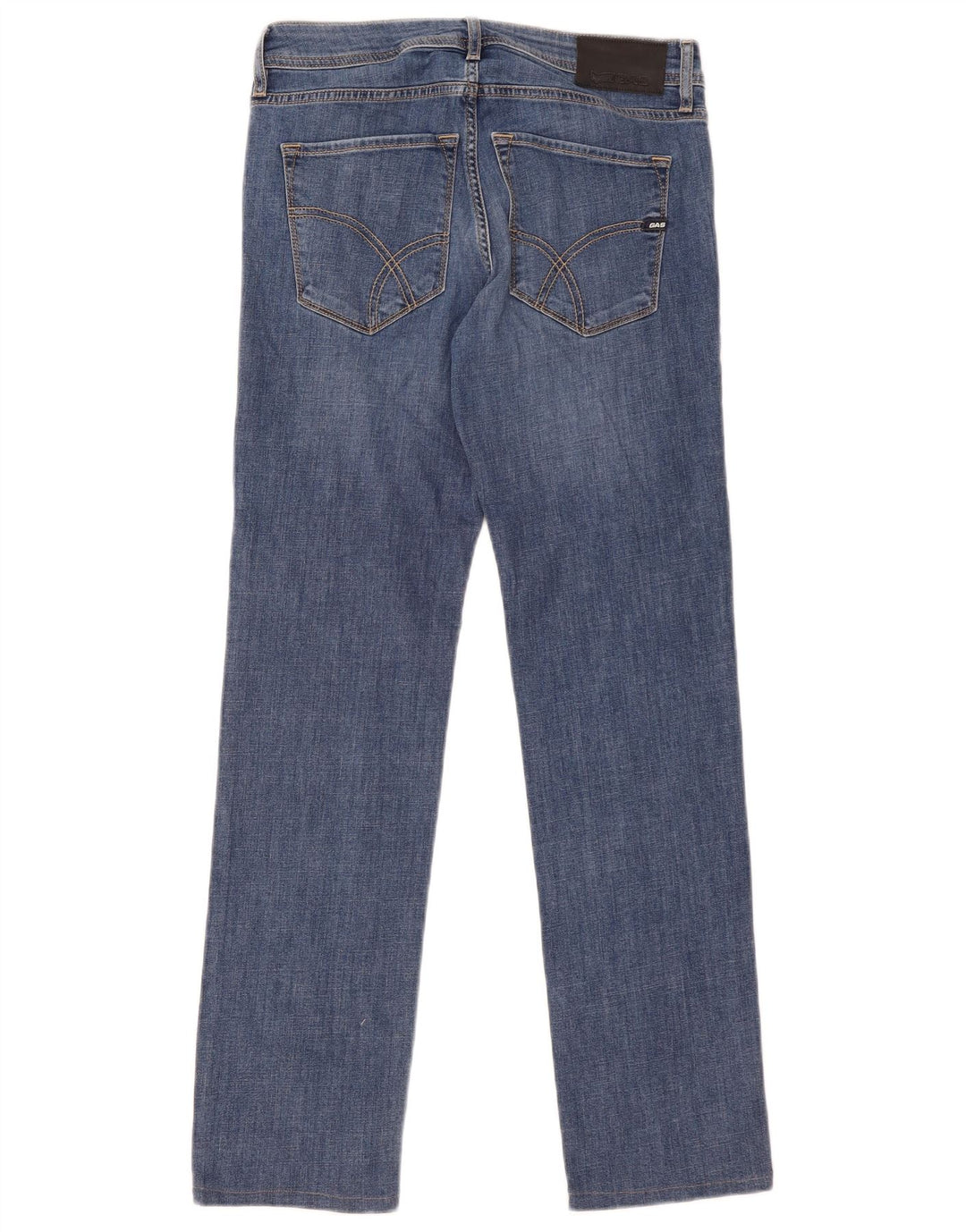 Gas Womens Slim Jeans W30 L30 Blue Cotton