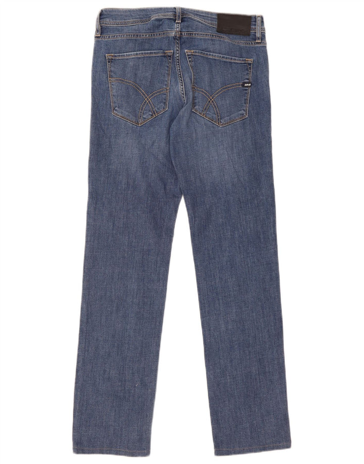 Gas Womens Slim Jeans W30 L30 Blue Cotton