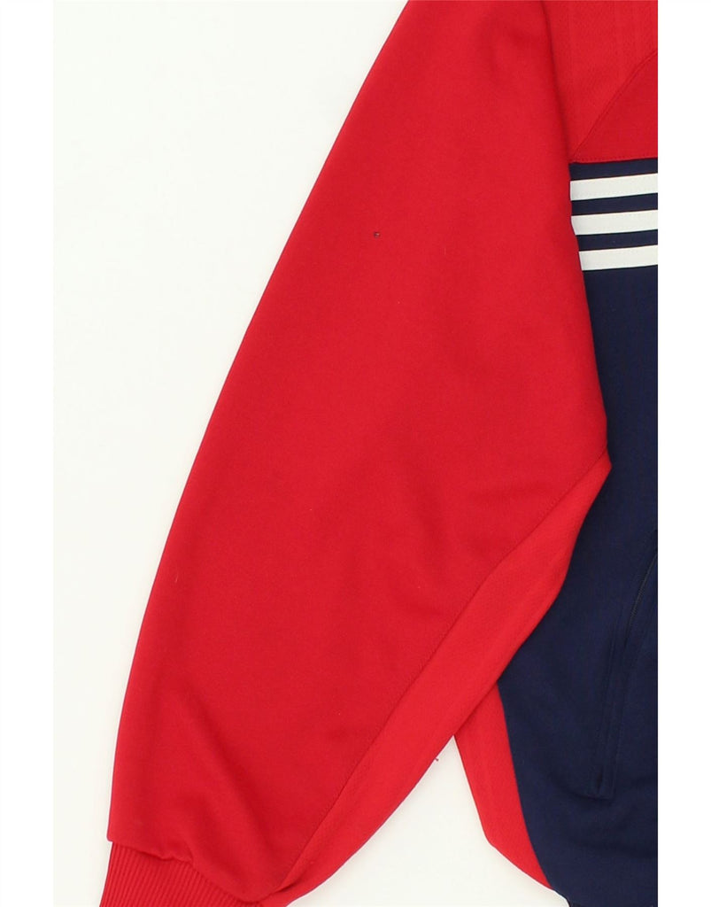 ADIDAS Mens Tracksuit Top Jacket UK 38/40 Medium Red Colourblock Polyester Vintage Adidas and Second-Hand Adidas from Messina Hembry 