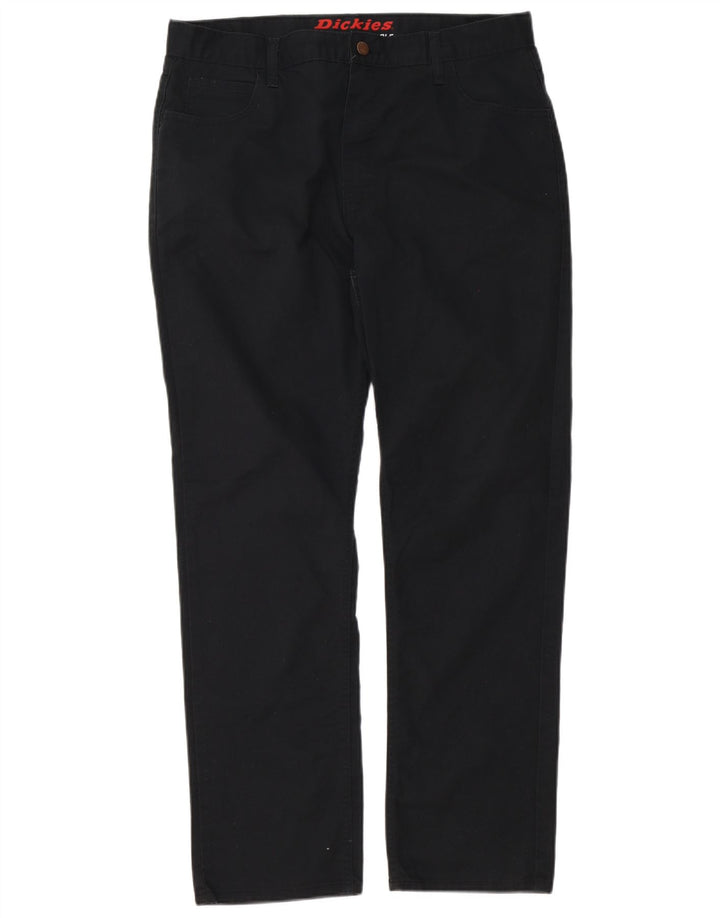 Dickies Mens Straight Casual Trousers W36 L32 Black Polyester