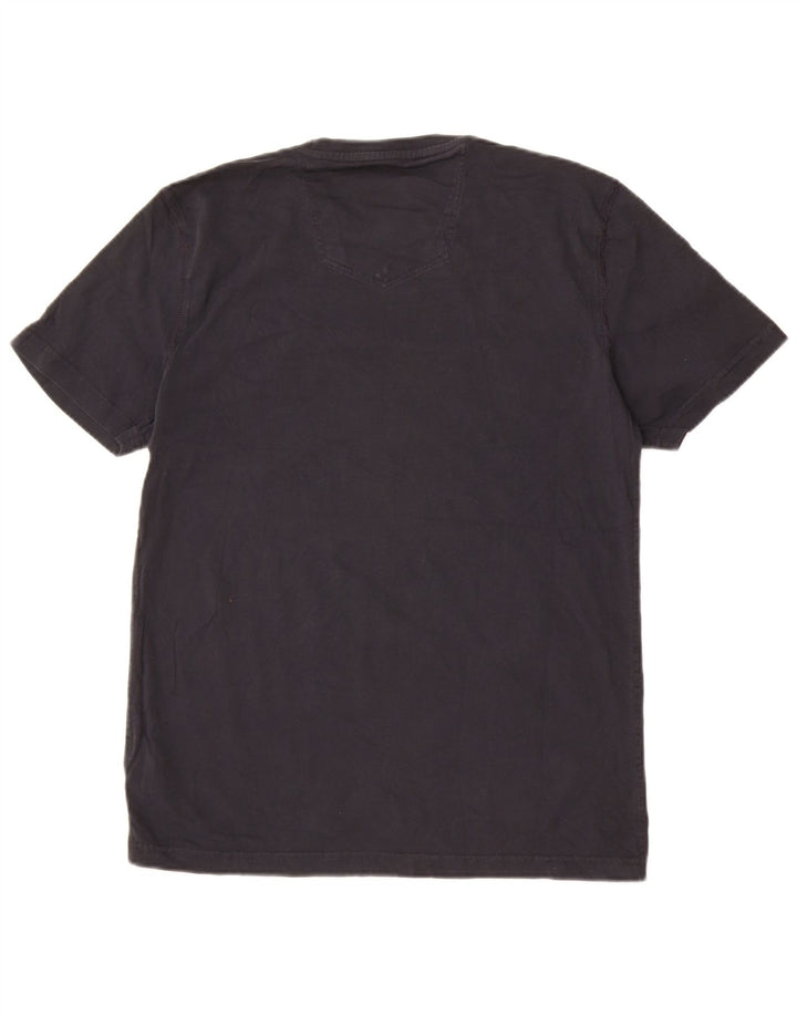 Fat Face Mens T-Shirt Top Medium Black Cotton