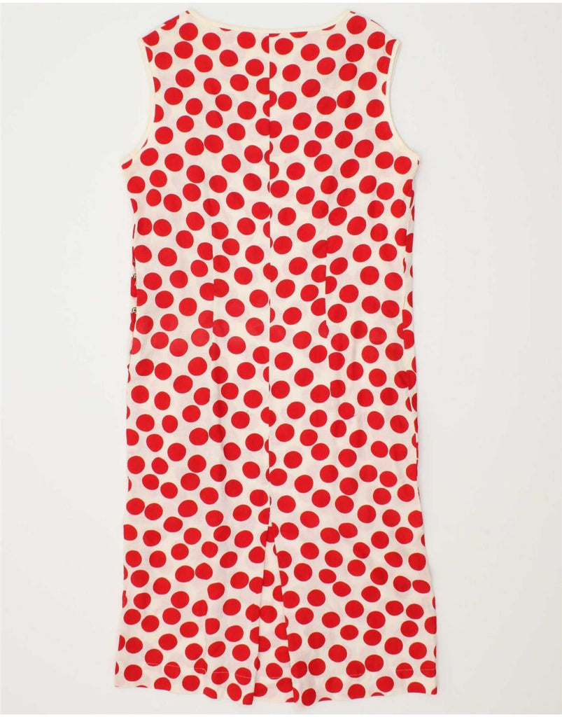 VINTAGE Womens Sheath Dress UK 8 Small Red Polka Dot Vintage Vintage and Second-Hand Vintage from Messina Hembry 