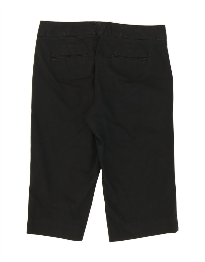 DOCKERS Womens Curvy Mid Rise Capri Trousers US 10 Large W32  Black Vintage Dockers and Second-Hand Dockers from Messina Hembry 