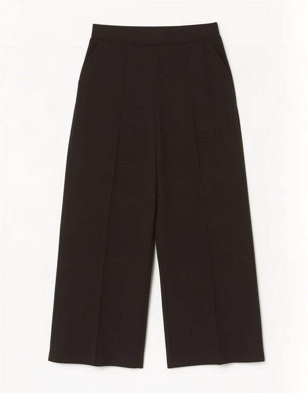 Zara Womens Wide Leg Casual Trousers Small W26 L27 Black
