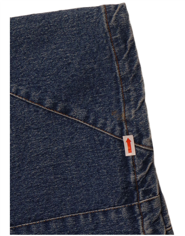 Vintage Womens Denim Skirt W28 Medium Blue Cotton