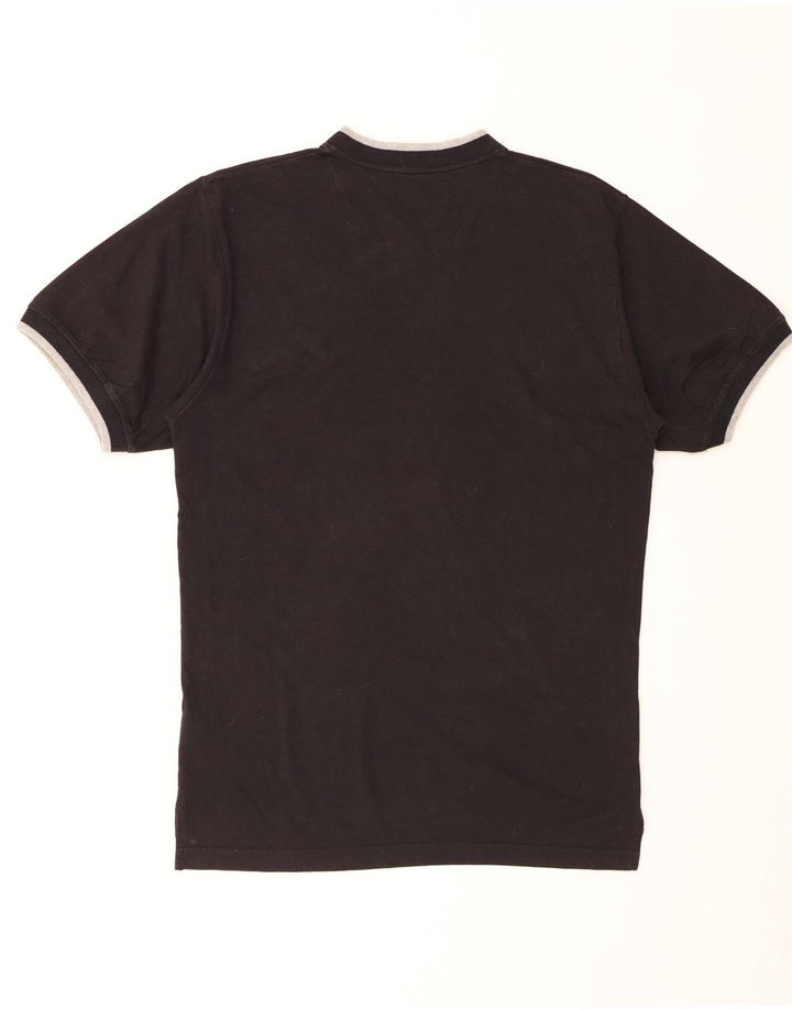 ASICS Mens T-Shirt Top Large Black Cotton