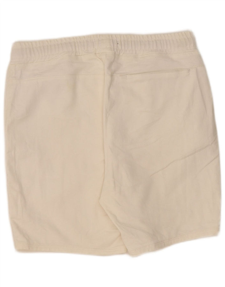Zara Mens Sport Shorts Large  Off White Cotton