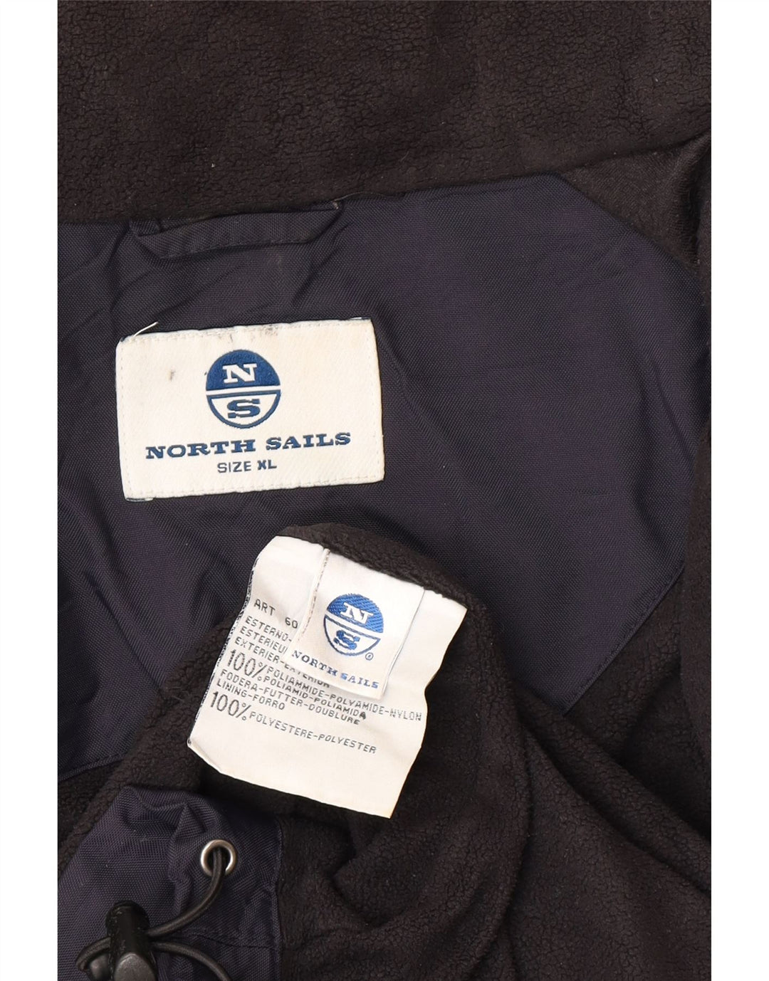 North Sails Mens Windbreaker Jacket UK 42 XL Navy Blue Polyamide