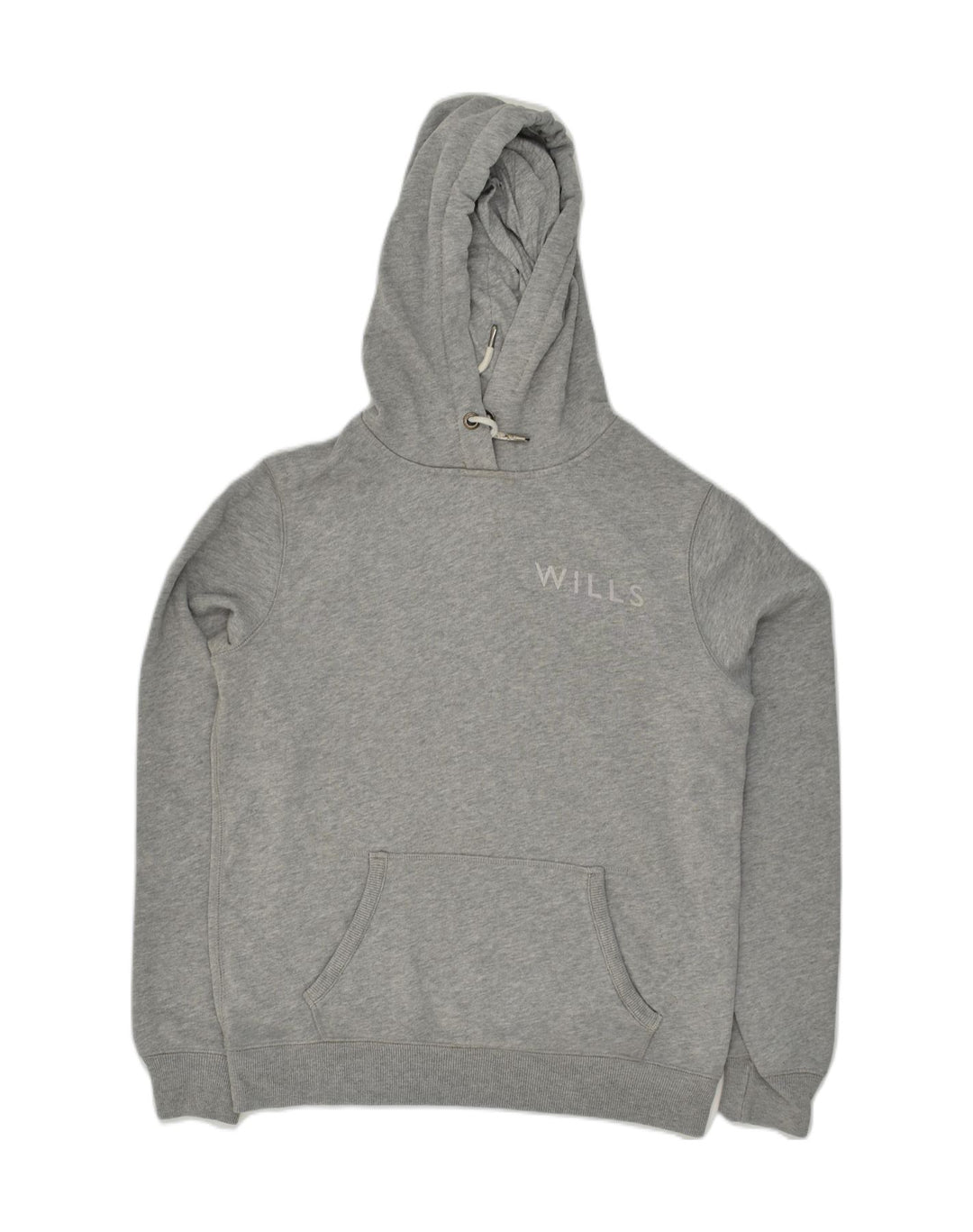 JACK WILLS Womens Graphic Hoodie Jumper UK  10 Small Grey Cotton | Vintage Jack Wills | Thrift | Second-Hand Jack Wills | Used Clothing | Messina Hembry 