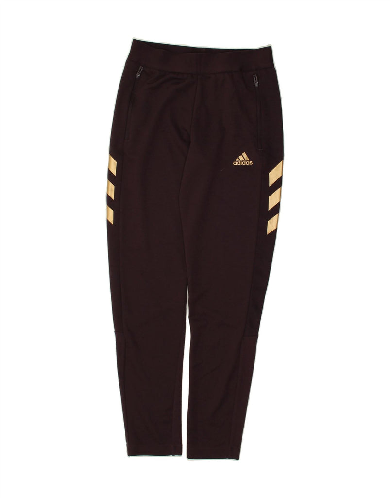 ADIDAS Girls Tracksuit Trousers 11-12 Years Brown | Vintage Adidas | Thrift | Second-Hand Adidas | Used Clothing | Messina Hembry 