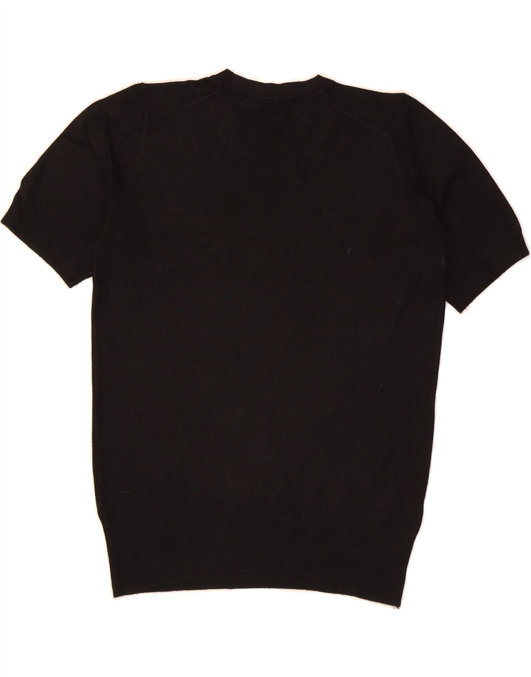 ZARA Womens Short Sleeve Crew Neck Jumper Sweater UK 12 Medium Black Vintage Zara and Second-Hand Zara from Messina Hembry 