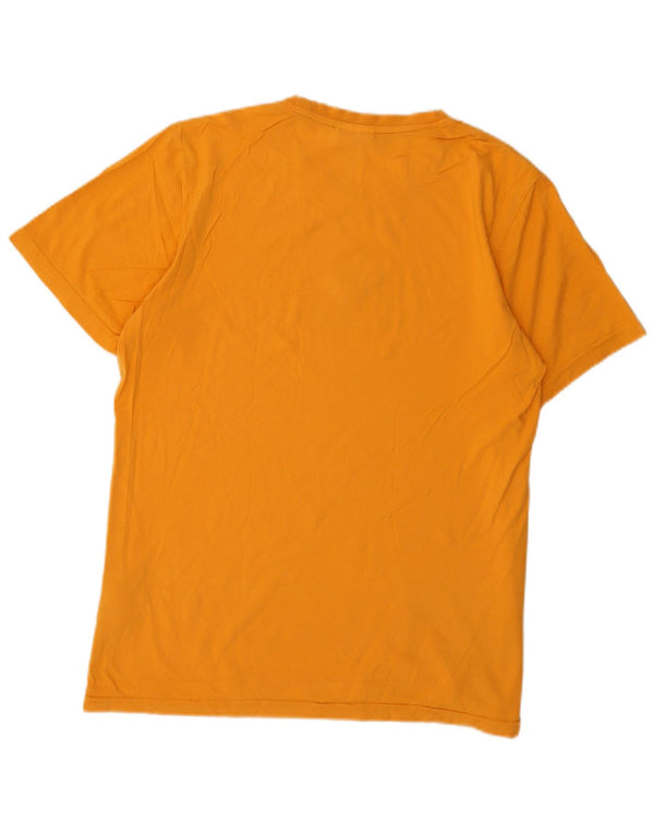 Adidas Mens Graphic T-Shirt Top UK 40/42 Medium Orange Cotton