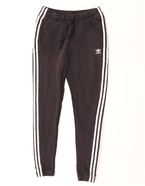 Adidas Womens Tracksuit Trousers Joggers UK 6 XS Black Cotton