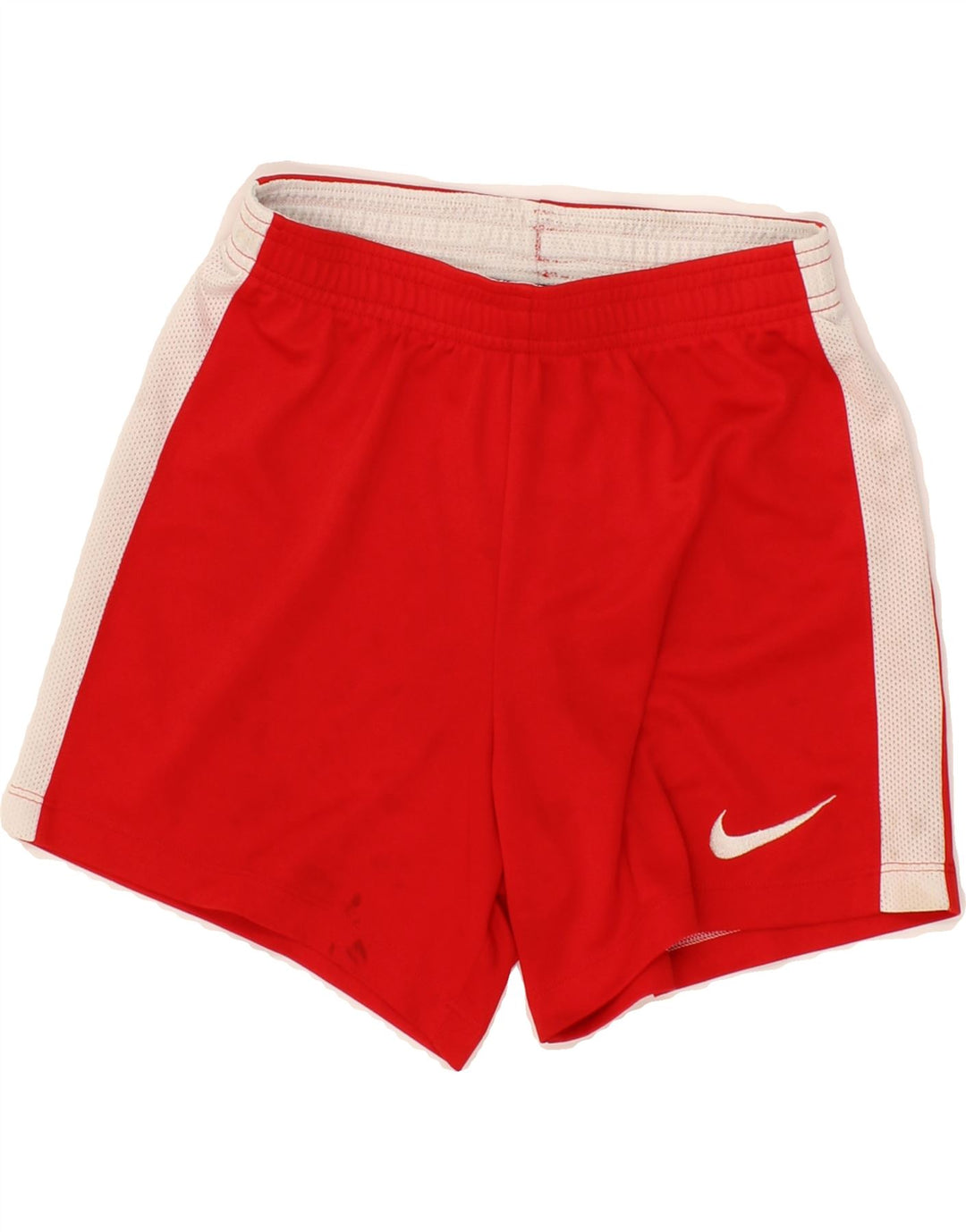 NIKE Boys Dri Fit Sport Shorts 8-9 Years Small Red Colourblock Polyester Vintage Nike and Second-Hand Nike from Messina Hembry 