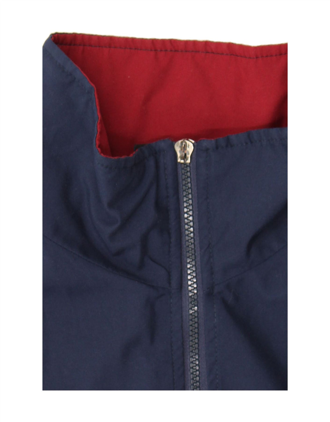 ASICS Mens Tracksuit Top Jacket 2XL Navy Blue Colourblock Polyester Vintage Asics and Second-Hand Asics from Messina Hembry 