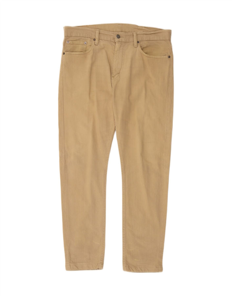LEVI'S Mens 513 Slim Straight Jeans W32 L27 Beige Cotton Vintage Levi's and Second-Hand Levi's from Messina Hembry 