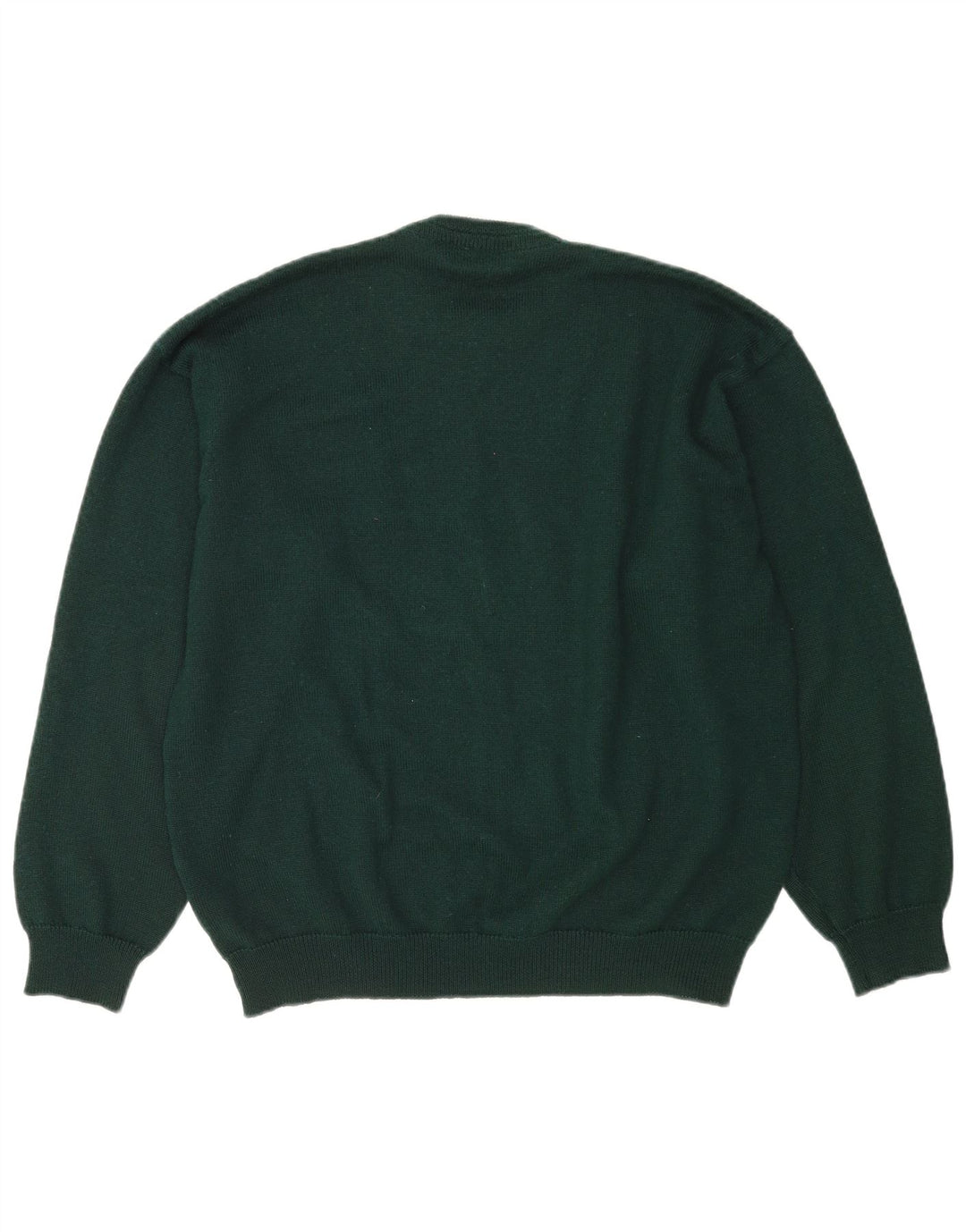 Barisal Mens Crew Neck Jumper Sweater 2XL Green Striped Wool