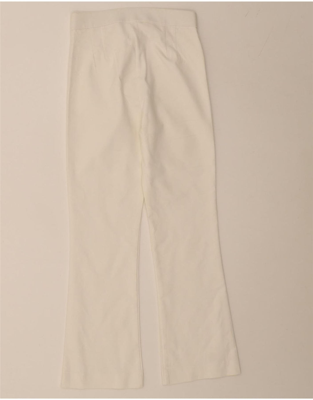 ZARA Womens Bootcut Casual Trousers XS W24 L26 White Vintage Zara and Second-Hand Zara from Messina Hembry 