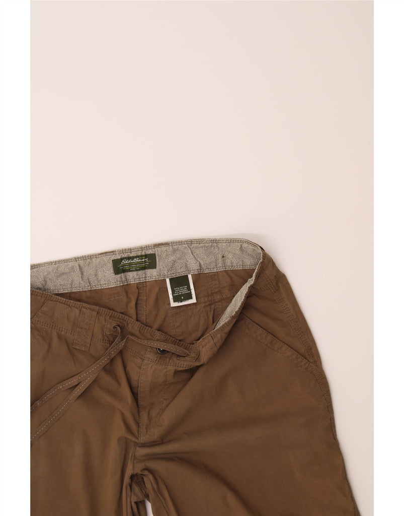 EDDIE BAUER Womens Loose Fit Capri Trousers US 6 Medium W32 L20 Brown Vintage Eddie Bauer and Second-Hand Eddie Bauer from Messina Hembry 