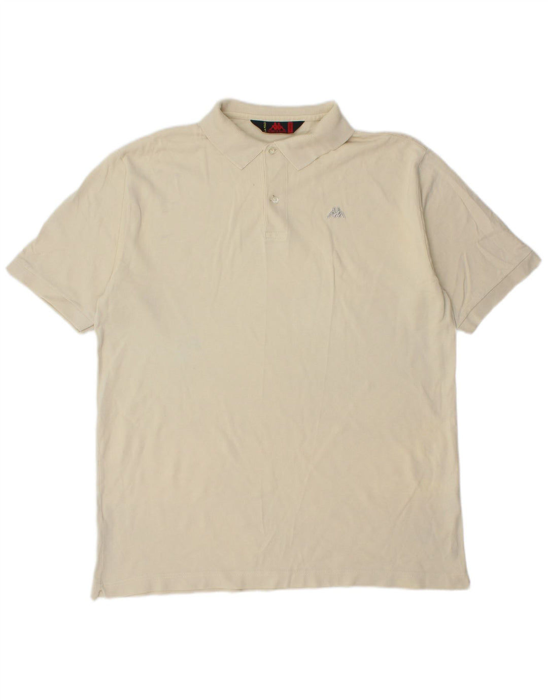 Kappa Mens Polo Shirt XL White Cotton
