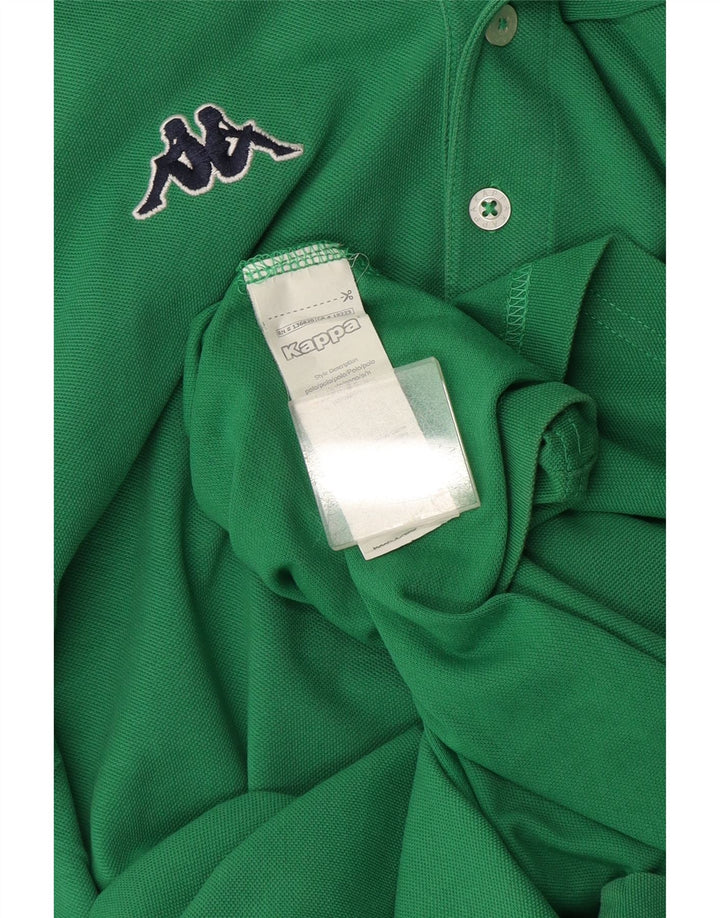 Kappa Mens Polo Shirt XL Green Cotton