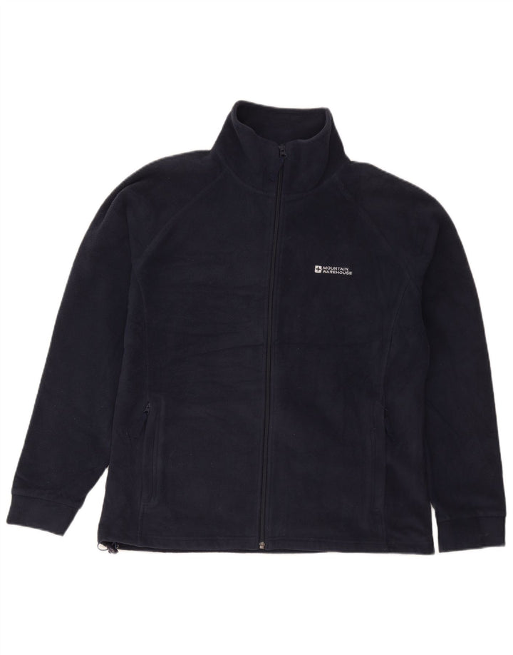 Mountain Warehouse Womens Fleece Jacket UK 16 Large Navy Blue Polyester