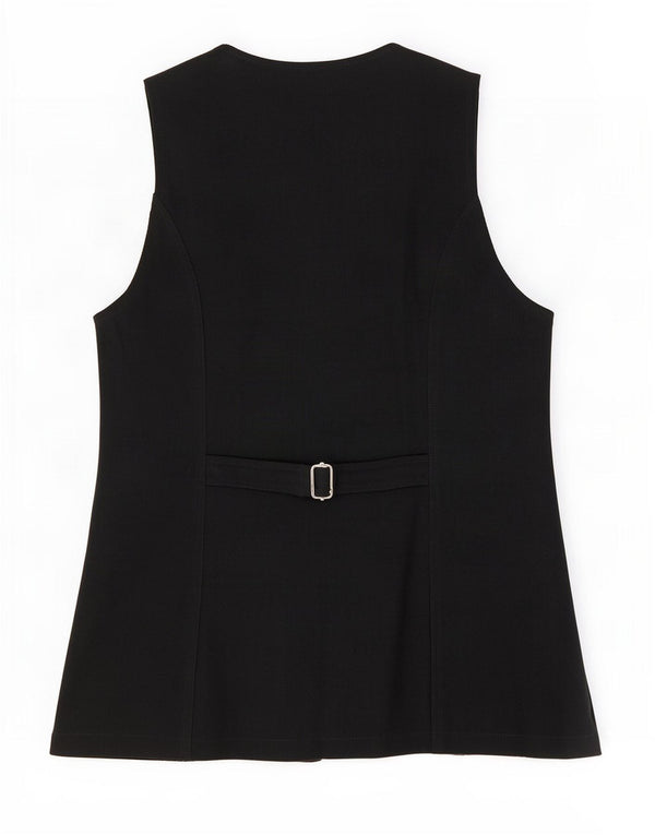 Promod Womens Waistcoat UK 12 Medium Black Polyamide
