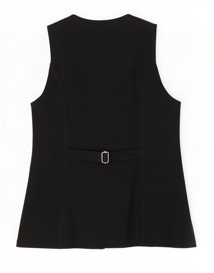 Promod Womens Waistcoat UK 12 Medium Black Polyamide