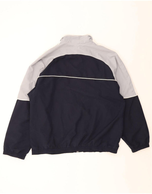 Adidas Mens Tracksuit Top Jacket UK 40/42 Medium Navy Blue Colourblock