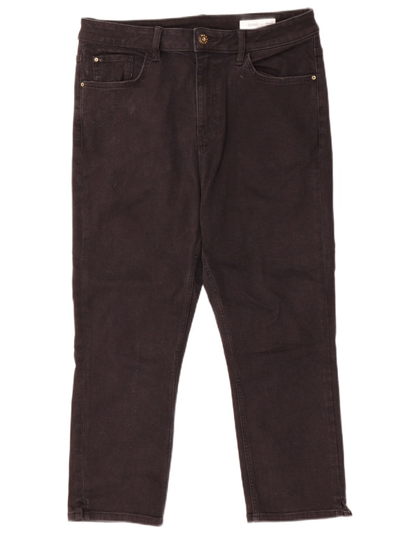 Marks & Spencer Womens High Waist Skinny Jeans UK 14 Large W32 L22 Black