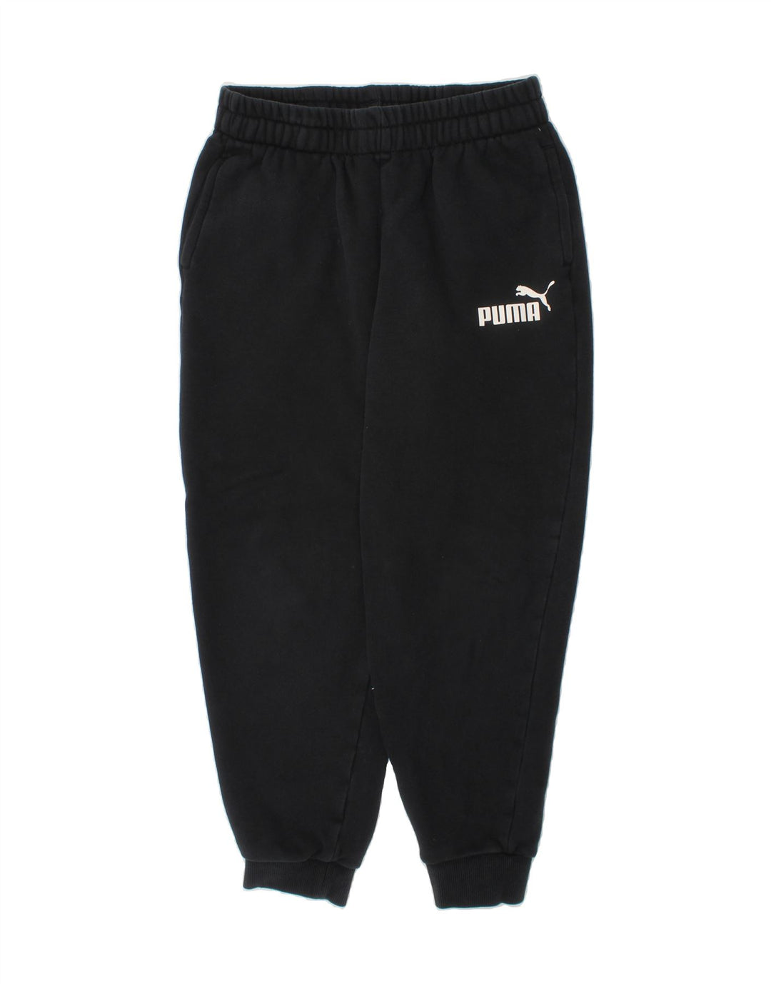 PUMA Boys Tracksuit Trousers Joggers 11-12 Years  Black Vintage Puma and Second-Hand Puma from Messina Hembry 